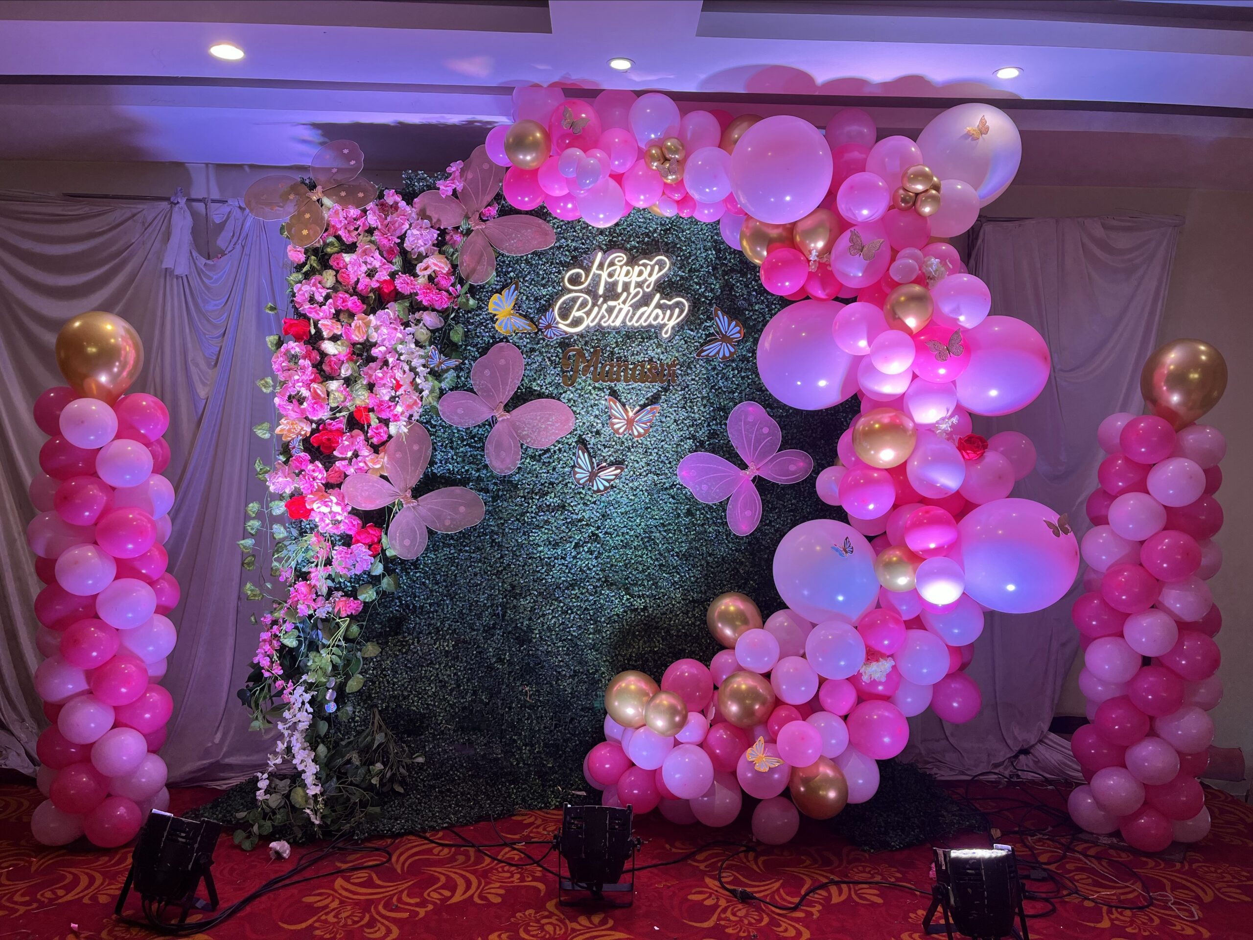 Butterfly & Flower Theme Birthday Party Decoration Butterfly & Flower Theme Birthday Party Decoration