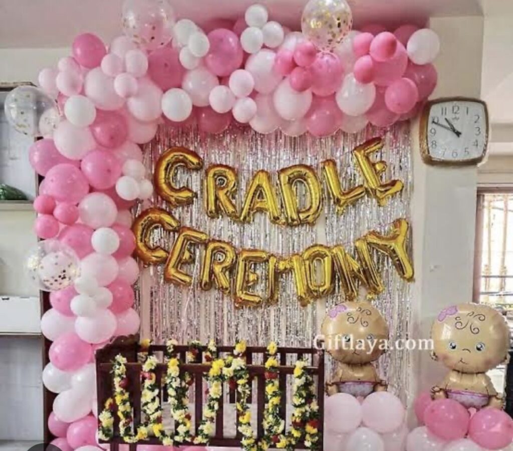 Balloon Decoration for Naming Ceremony