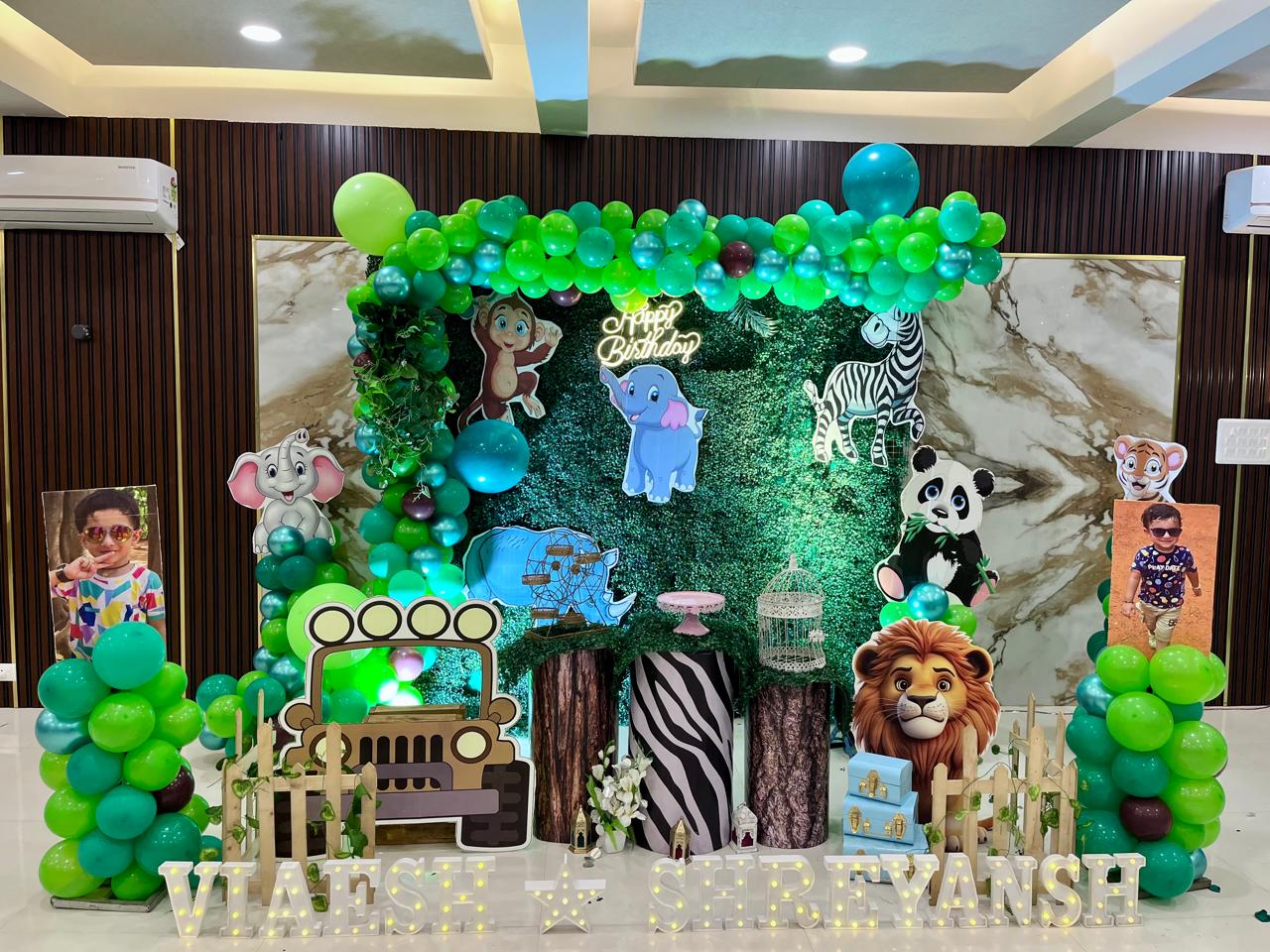Jungle Theme Birthday Party Decoration in Bangalore Jungle Theme Birthday Party Decoration in Bangalore